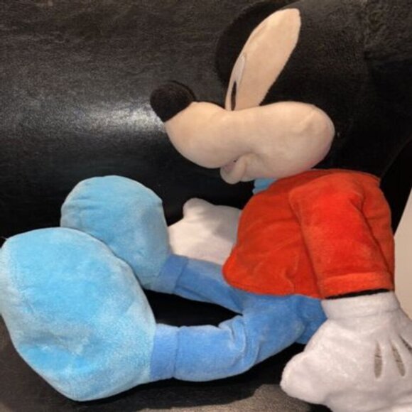 2017 Disney Mickey Mouse Plush 19" Large Snowflake Christmas Holiday Pre Owned - Picture 9 of 11